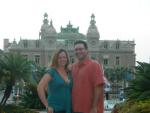 Jim and Katie in front of the Monte Carlo casino