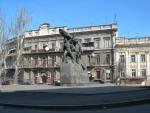 Monument downtown in Odessa