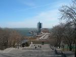 View from the top of the steps of Odessa